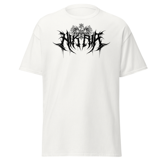 METAL Tee Nikaia - OG LOGO - WHITE / BLACK